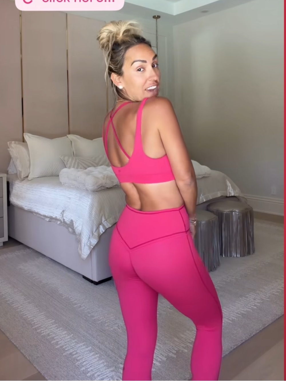 Fabletics Khloe Pink Set Leggings + Sports Bra Small - Picture 5 of 8